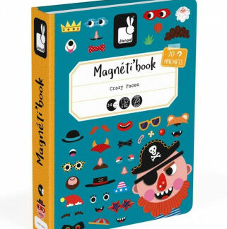 Magnetická kniha - skladačka Zábavné tváre - chlapci