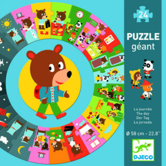 Didaktické puzzle – Medvedíkov deň – 24 ks