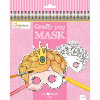 Karnevalové masky na vymaľovanie pre dievčatá