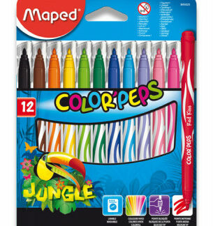 Detské fixky Maped Color´ Peps Jungle- 12 farieb