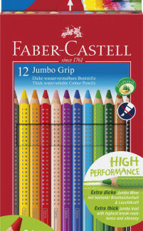 Farbičky Faber-Castell JUMBO GRIP - 12 farieb