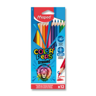 Pastelky Maped Color'Peps Strong – 12 farieb