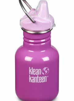 Detská nerezová fľaša Klean Kanteen Kid Classic w/Kid Sippy Cap - bubble gum 355 ml