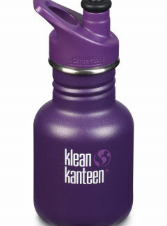 Detská nerezová termofľaša Klean Kanteen Kid Classic w/Kid Sport Cap 3.0 - grape jelly matte 355 ml