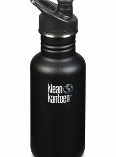 Nerezová fľaša Klean Kanteen Classic w/Sport Cap 3.0 - shale black 532 ml